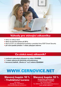 Zadní strana nabídkového letáku pro Pelhřimov v panelových domech